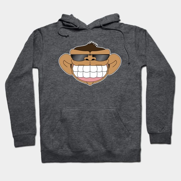 Monkey happy citizen sunglasses Hoodie by Rafael Franklin